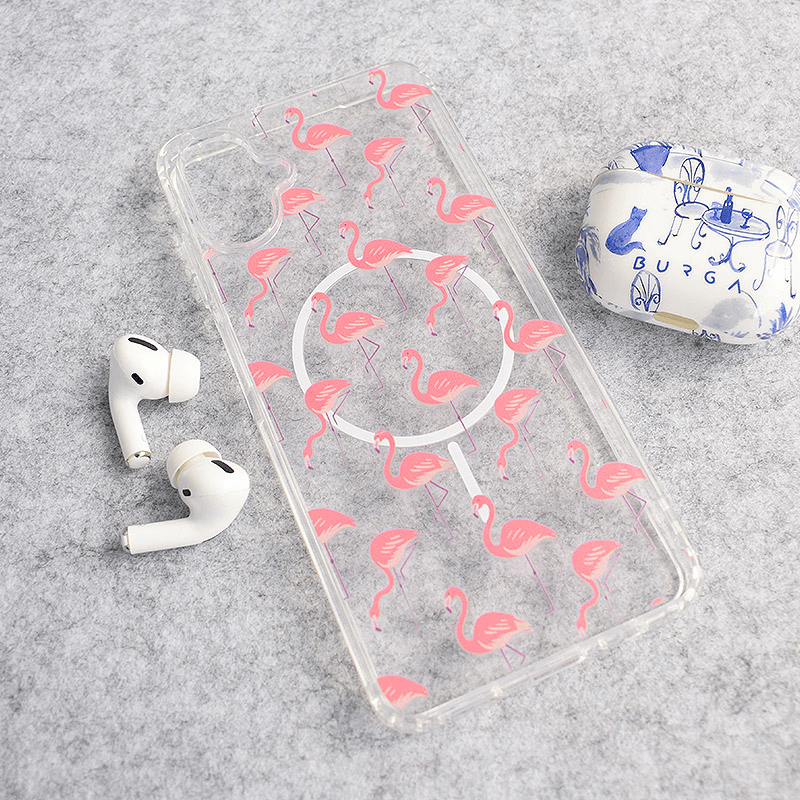 Maskica za Samsung A06/A065F Mag Case Nanobit Print Tropical Flamingos