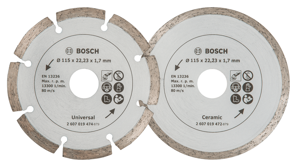 Bosch Set dijamantskih reznih ploča za rezanje  2607019478, 115 mm, 2 komada