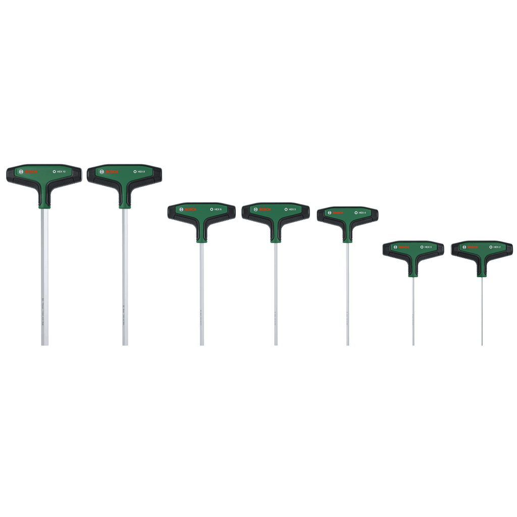 Bosch Set šestougaonih odvrtača sa T-drškom 1600A039J1, 7 delova