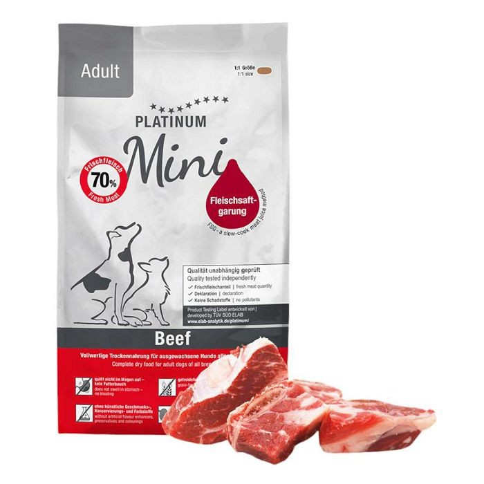 PLATINUM Sočna suva hrana za odrasle pse malih rasa sa govedinom i krompirom Mini Beef&Potato 900g