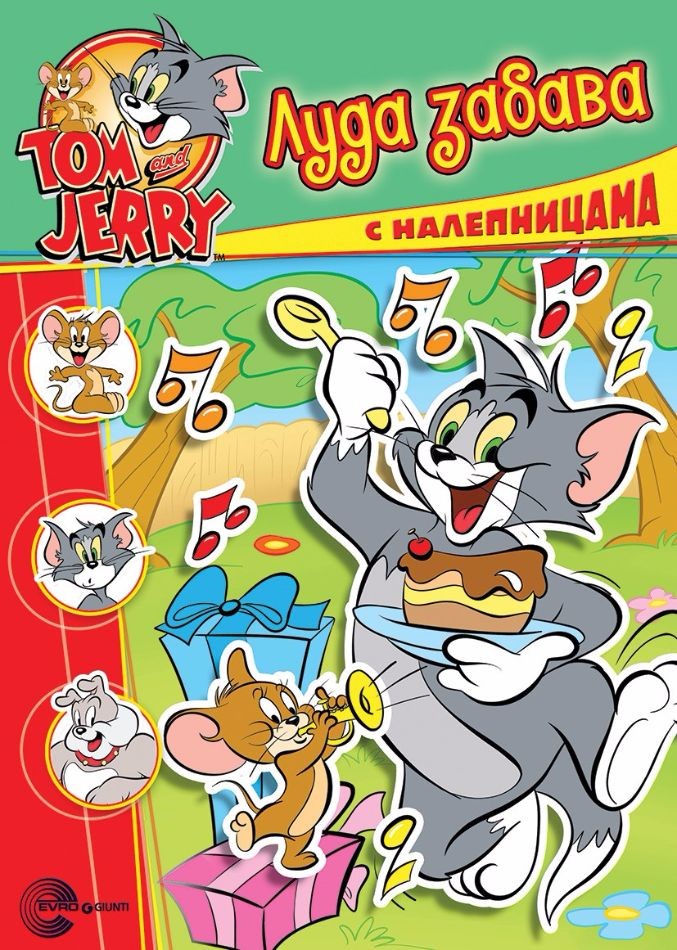 Luda zabava s nalepnicama Tom and Jerry