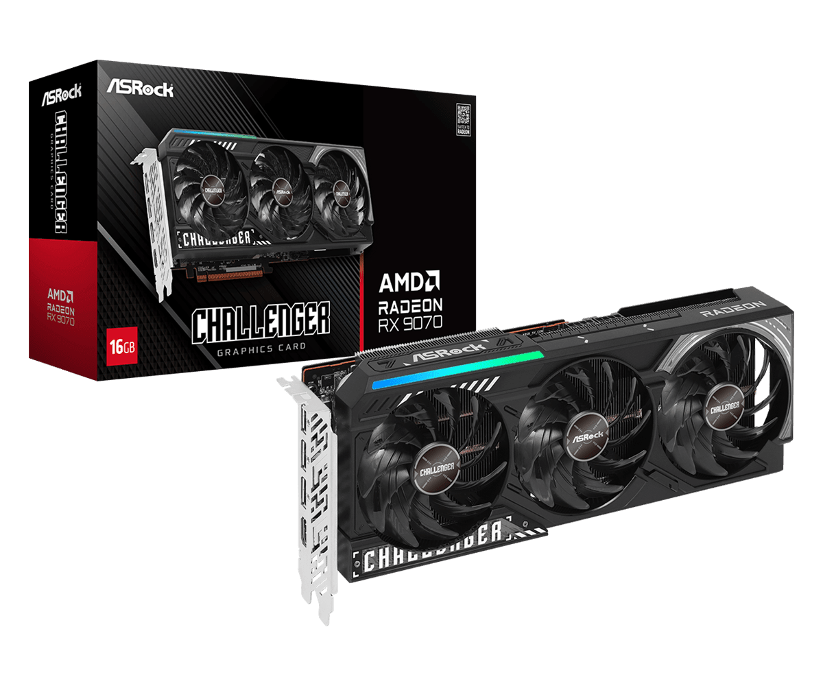 ASRock graficka kartica Radeon RX 9070 Challenger 16GB, RX9070 CL 16G