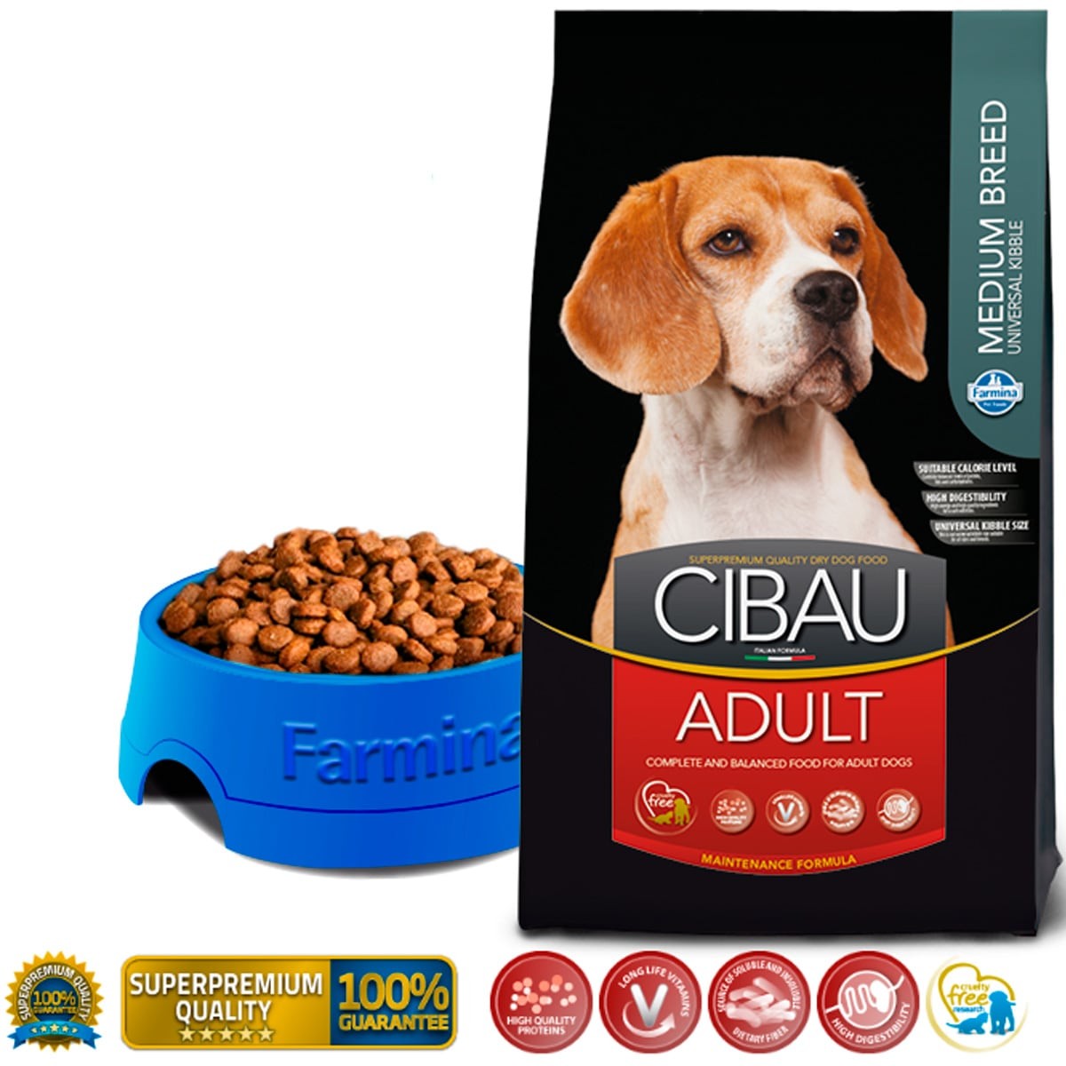 CIBAU Cibau srednji krekeri za odrasle sa piletinom i povrćem [vreća 12kg]