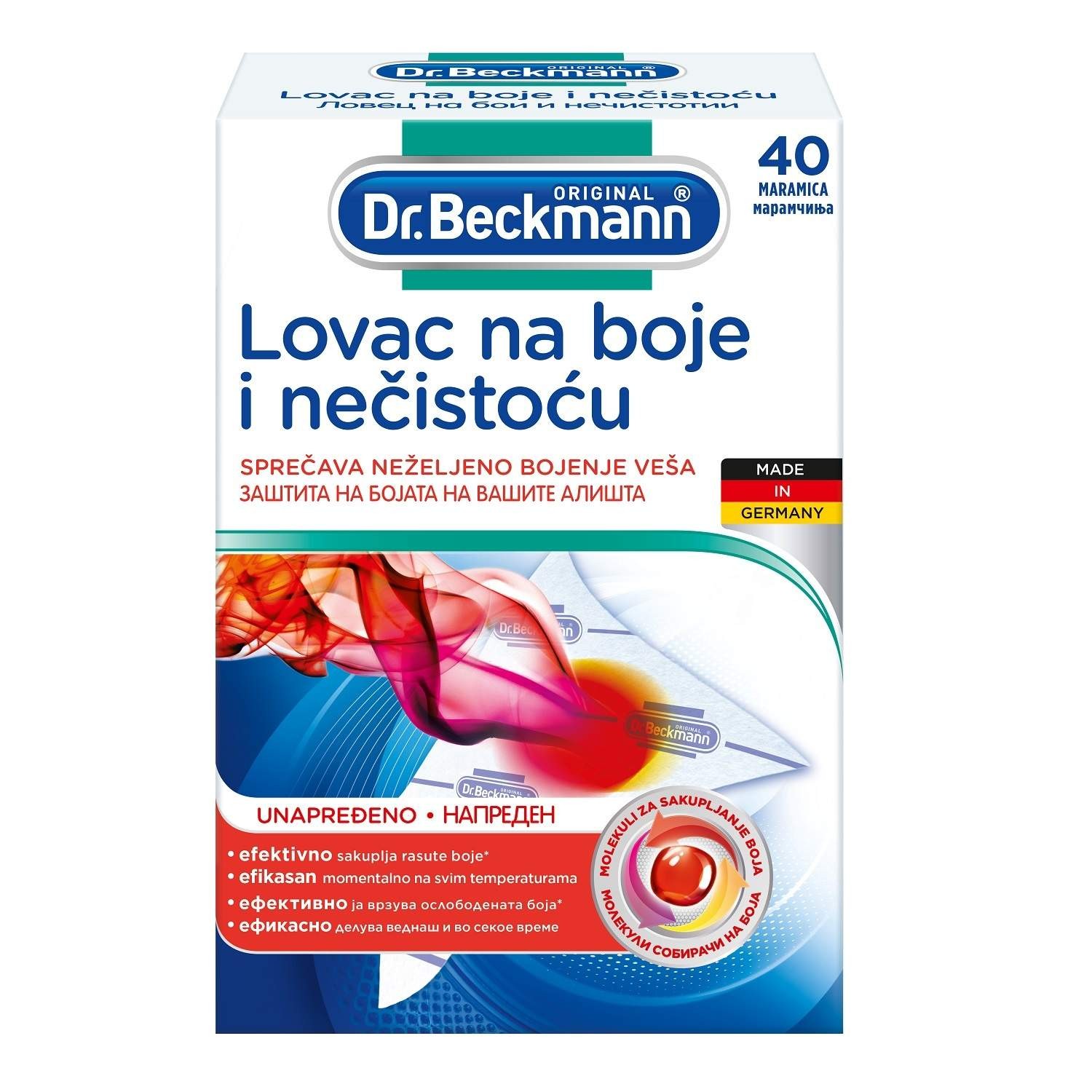 Dr.Beckmann Lovac na boje i nečistoću, 40 komada