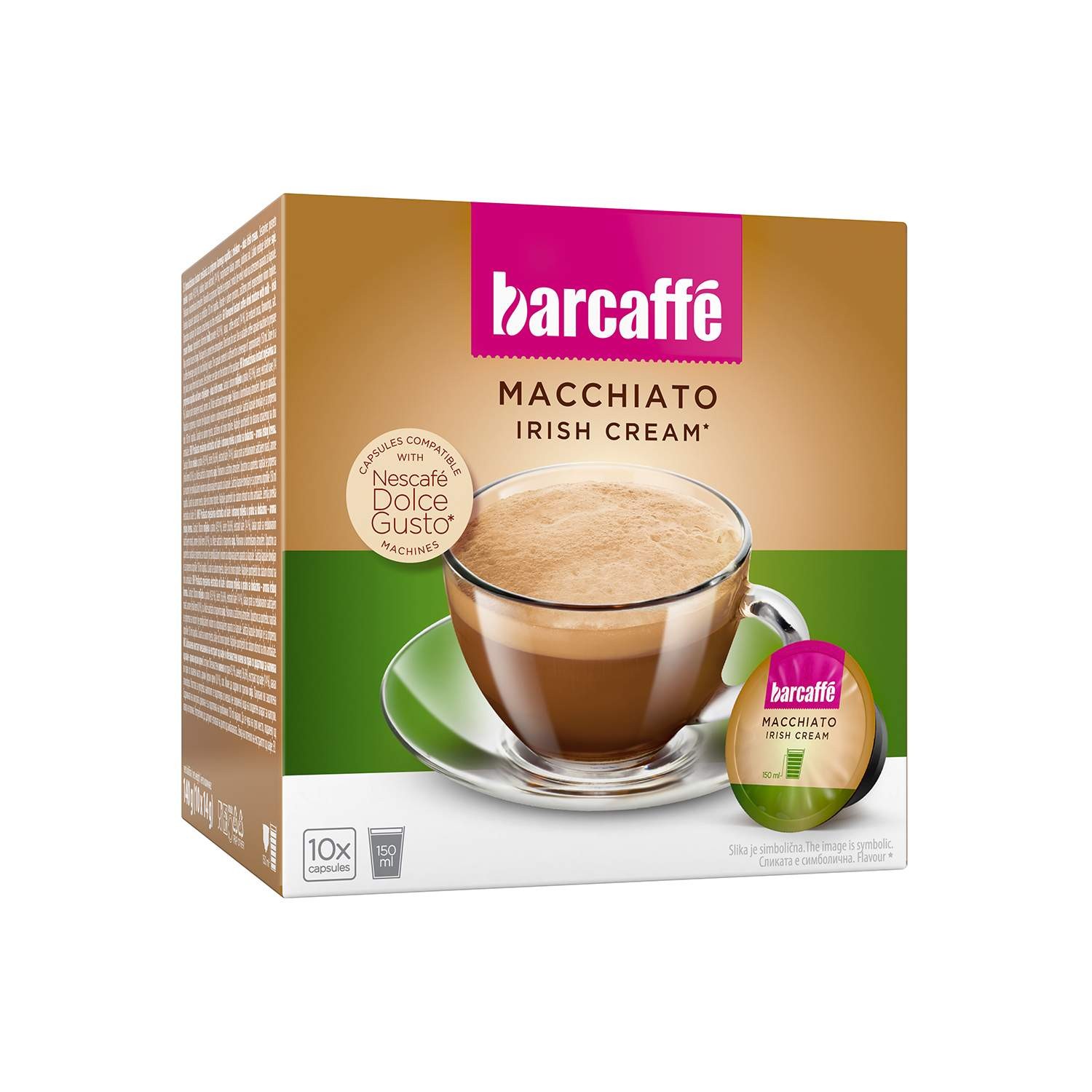 Barcaffe Kapsule za Dolce Gusto, Macchia Irish, 140g, 10 komada