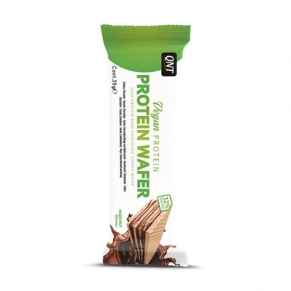 QNT Vegan Proteinska napolitanka 35g Lešnik