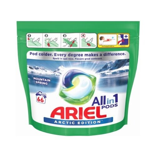 Ariel Kapsule za pranje veša Pods Arctic, 70 komada