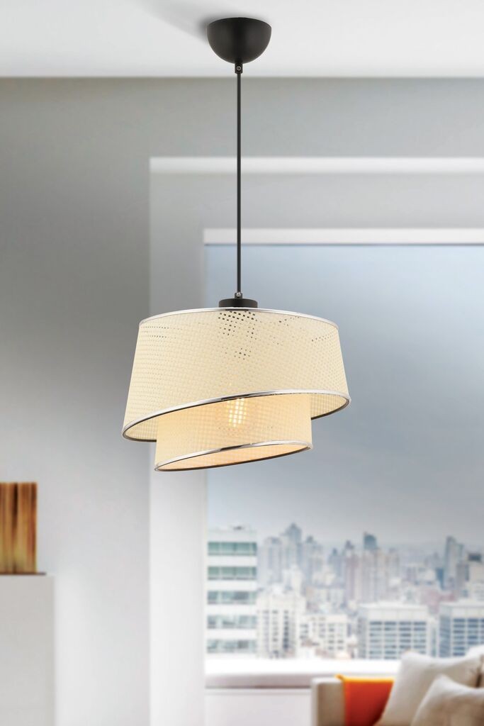 Opviq Luster Barette Hazeran, 32x32cm, Srebrno-bele boje