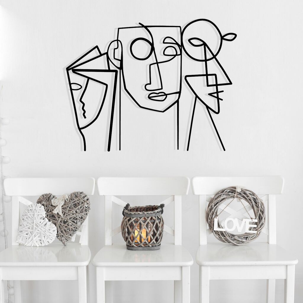 Wallity Zidna dekoracija Aeimnestus, 50x39cm, Crna