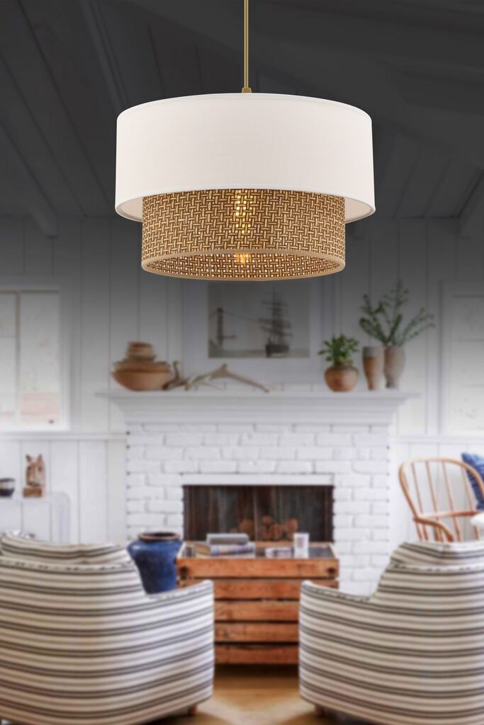 Opviq Luster Echo, 30x30cm, Bež-beli