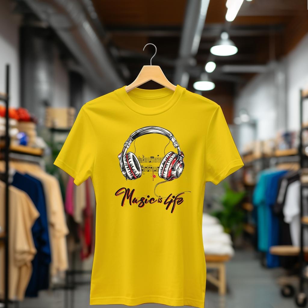 Camiseta Majica sa štampanim printom Cam 803, Ženska, Zlatne boje