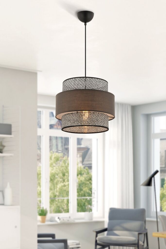 Opviq Luster Cascade, 30x30cm, Braon-crni