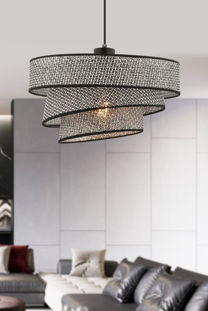 Opviq Luster Couper Hazeran, 40x40cm, Crni