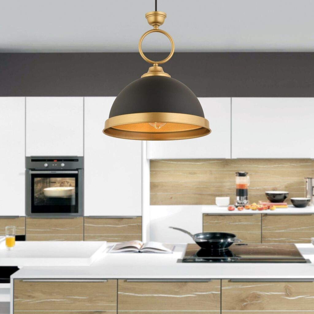 Opviq Luster YM-5 Cember, O30, 33cm, IP20, Zlatno-crne boje