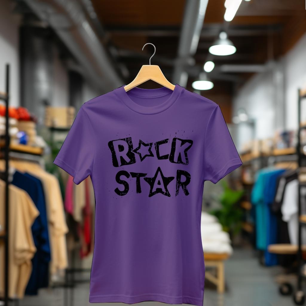 Camiseta Majica sa štampanim printom Cam 818, Ženska, Patlidžan