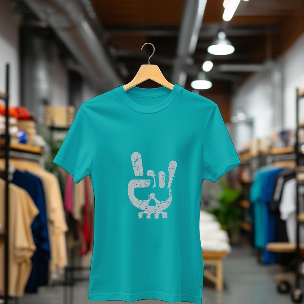 Camiseta Majica sa štampanim printom Cam 816, Ženska, Tirkizna