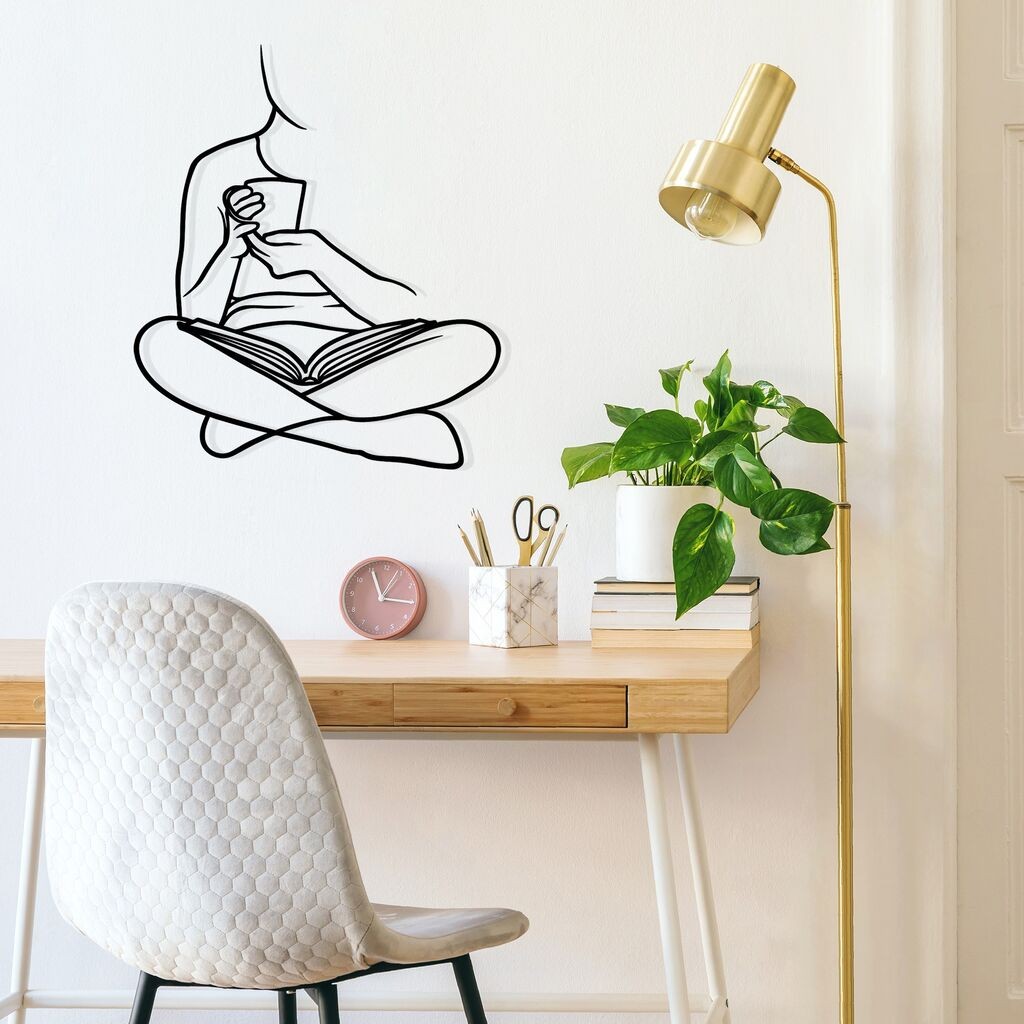 Wallity Zidna dekoracija Alegria, 44,5x52cm, Crna