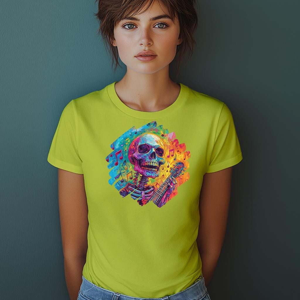 Camiseta Majica sa štampanim printom Cam 805, Ženska, Limeta