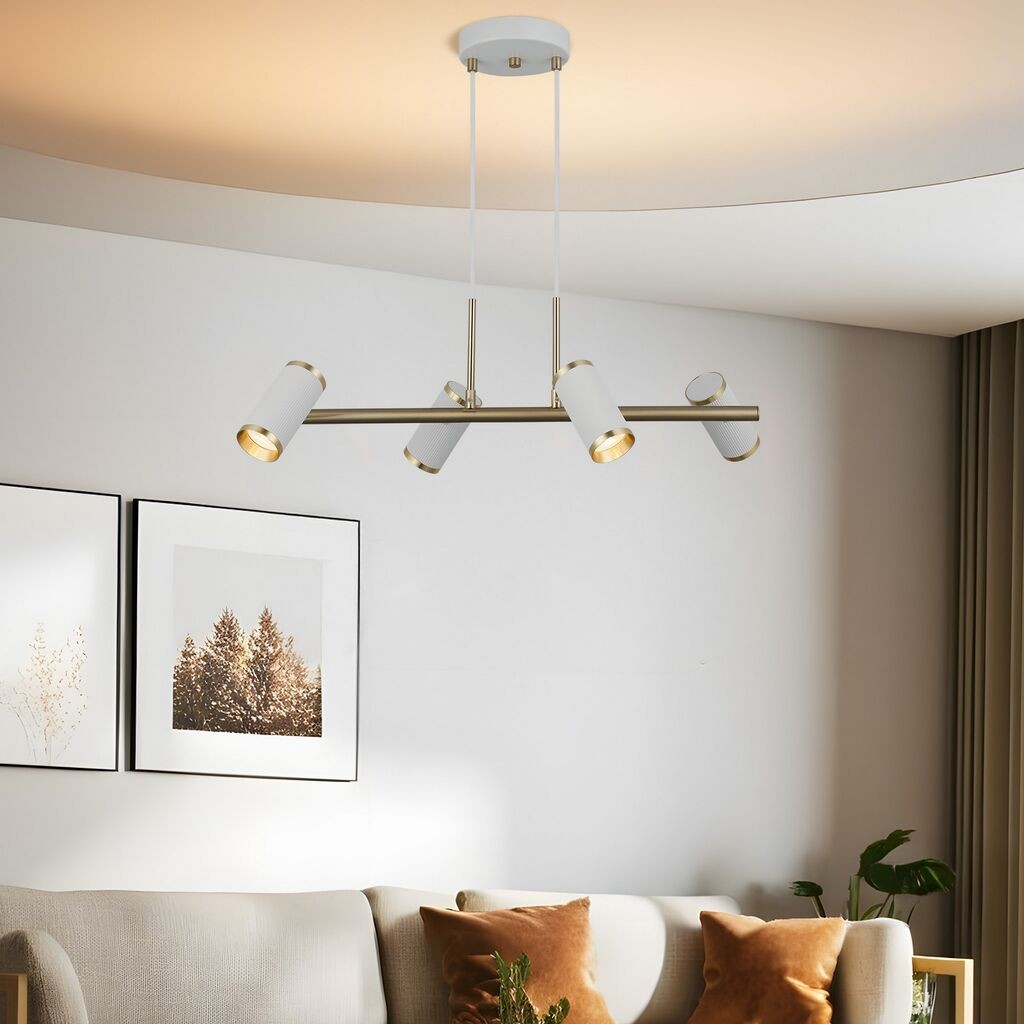 Opviq Luster Lume-71-04, O5,5, 11cm, IP20 Zlatno-bele boje