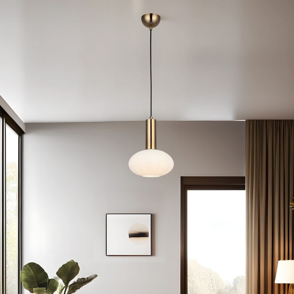 Opviq Luster Kabo-52-01, O19, 12cm, IP20 Zlatno-bele boje