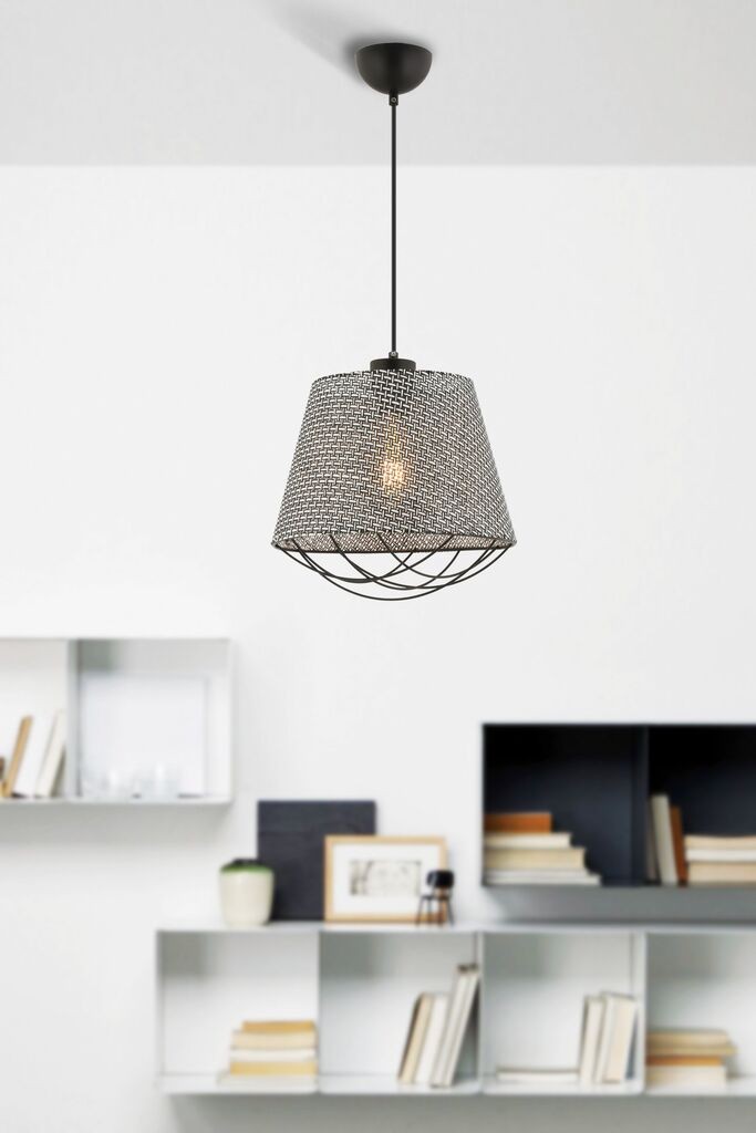 Opviq Luster Arch Hazeran, 30x30cm, Sivo-crni