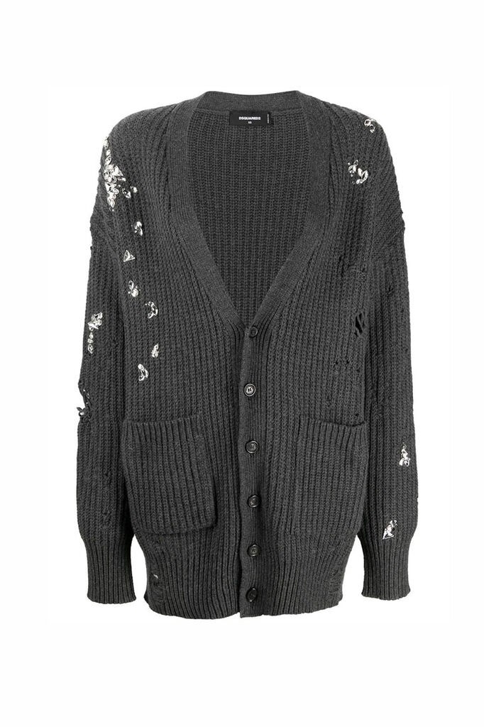 Dsquared2 Ženski džemper S75HA1064S17407-859M, Tamnosivi