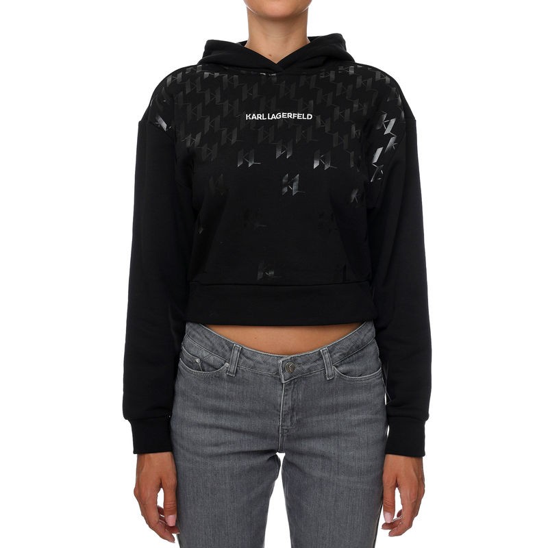Karl Lagerfeld Ženski duks 225W1807-999, Crni