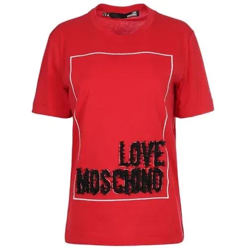 Love Moschino Ženska majica W4H0614M3517-O93, Crvena