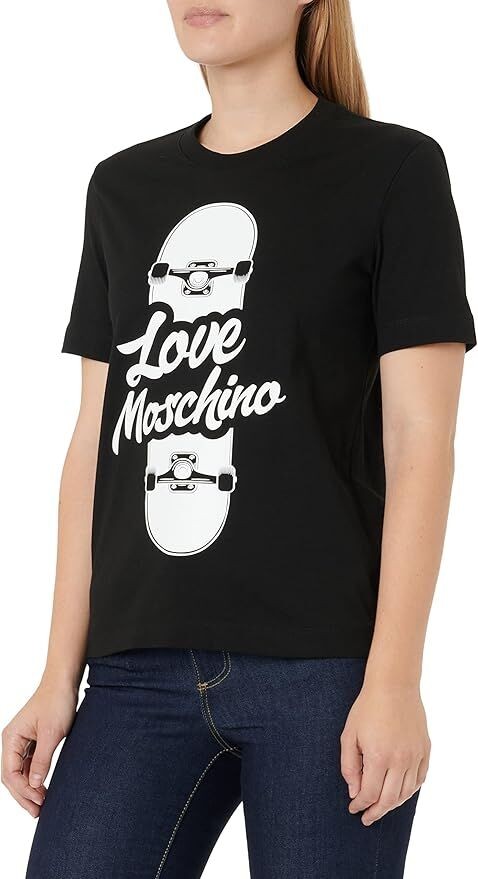 Love Moschino Ženska majica W4H0628M3876-C74, Crna