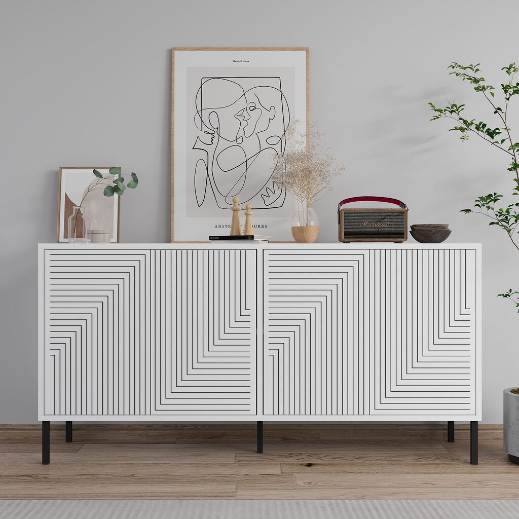 Hanah Home Konzolni sto Evolet, 150x75x36 cm, Beli