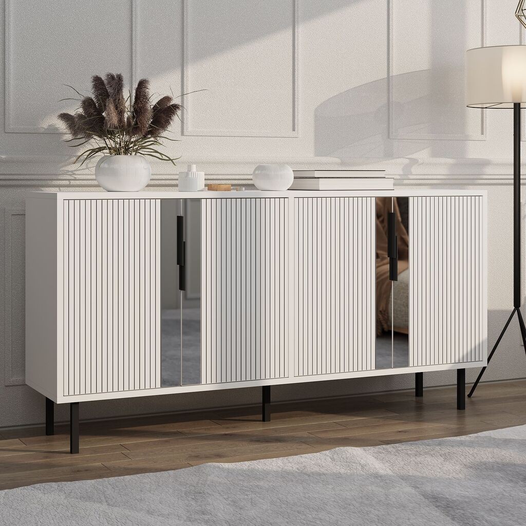 Hanah Home Konzolni sto Caresa, 150x75x36 cm, Beli