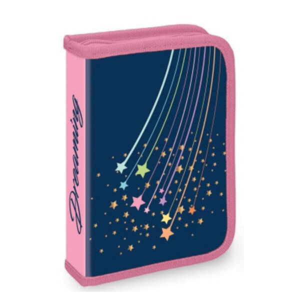 S-cool Puna pernica za devojčice Stars, Teget - roze