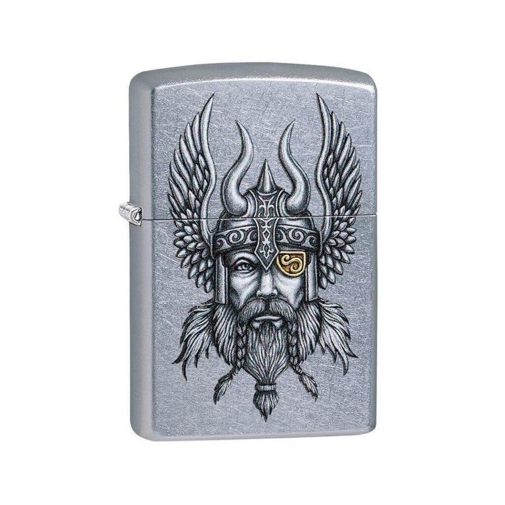 Zippo Upaljač Viking Warrior, Srebrne boje
