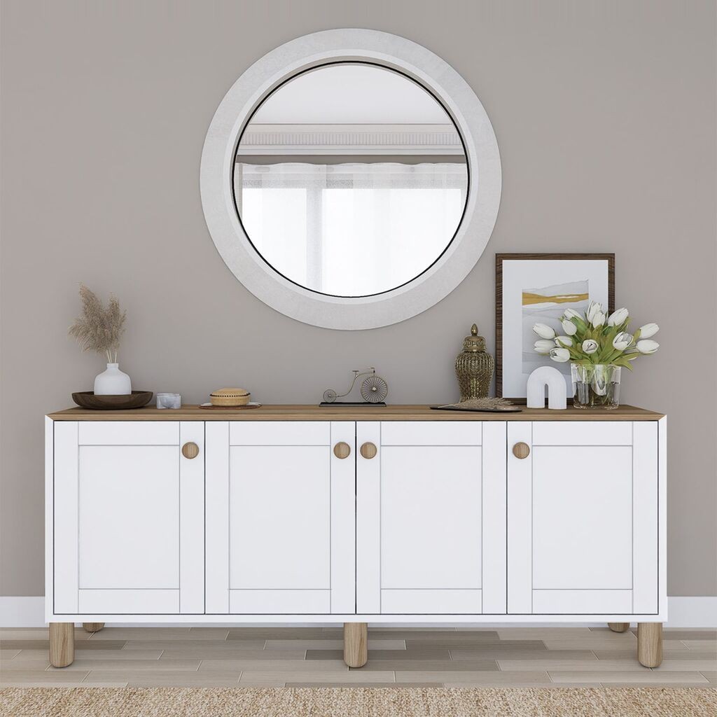 Hanah Home Konzolni sto Bohemian 1600-71, 180x80x37.3 cm, Beli