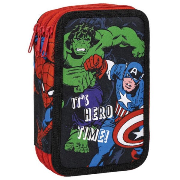 Cerda Trodelna pernica za dečake Avengers, Puna, Crna