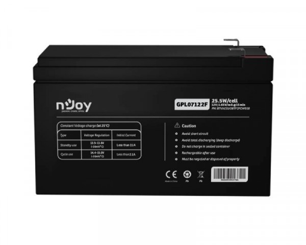 Njoy GPL07122F Baterija za UPS, 12V, 7Ah