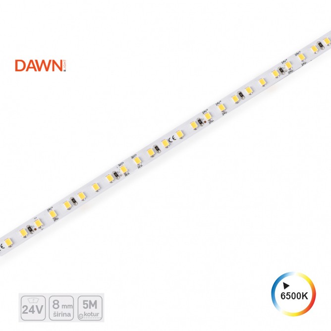 DAWN LED Traka Hl 2835-120-W, 24V, Ip20, 5Met, 12W/M, 8mm