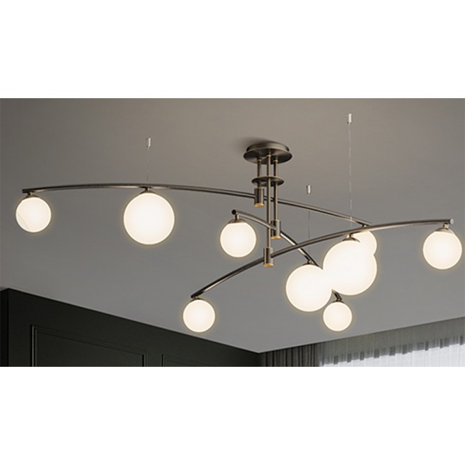 Luster Vesta 377, 9xG9, Crni