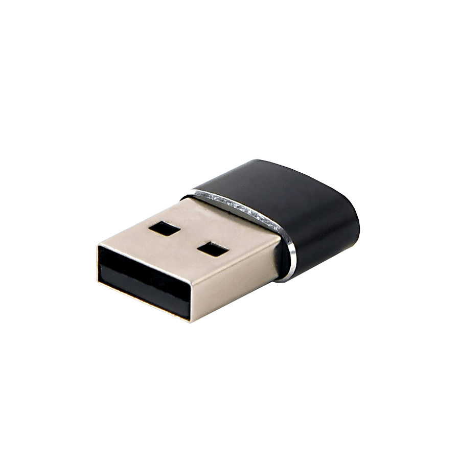 USB 2.0 adapter USB2.0 AM na Tipe-C ženski crni, GEMBIRD A-USB2-AMCF-02