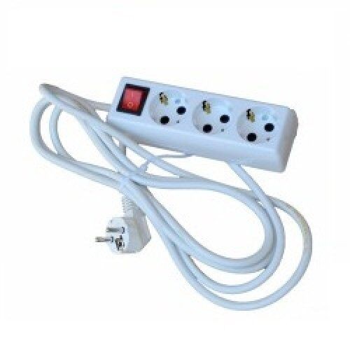 Tehnoelektro Prenosna priključnica 3 mesta sa prekidačem PP/J 3x1.5mm², 3m