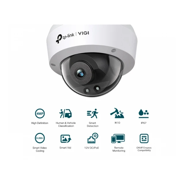 TP-Link Kamera za video nadzor Vigi C240I-2.8mm, 4mpx, Dom kamera, IR 30m, Bela