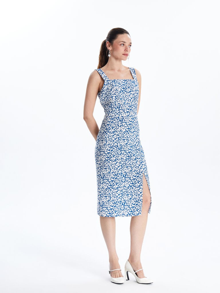 LC Waikiki Ženska haljina S5J301Z8-LSJ, Teget