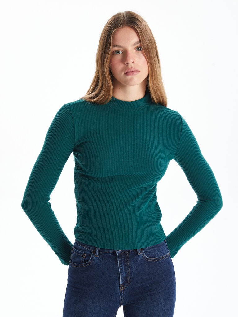 LC Waikiki Ženska majica W4EE56Z8-HBU, Zelena