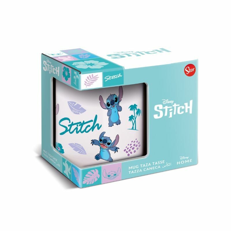 Stor Dečija keramička šolja Stitch, Bela