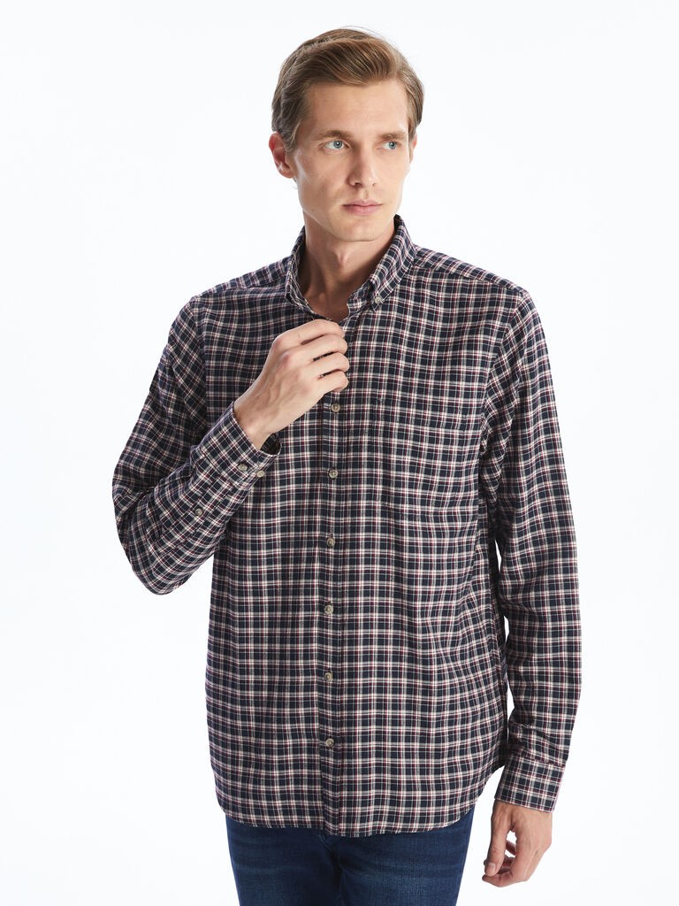 LC Waikiki Muška košulja W45004Z8-LLH, Bordo