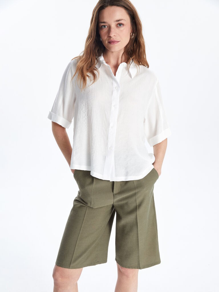 LC Waikiki Ženska košulja S5IO15Z8-Q6K, Bela