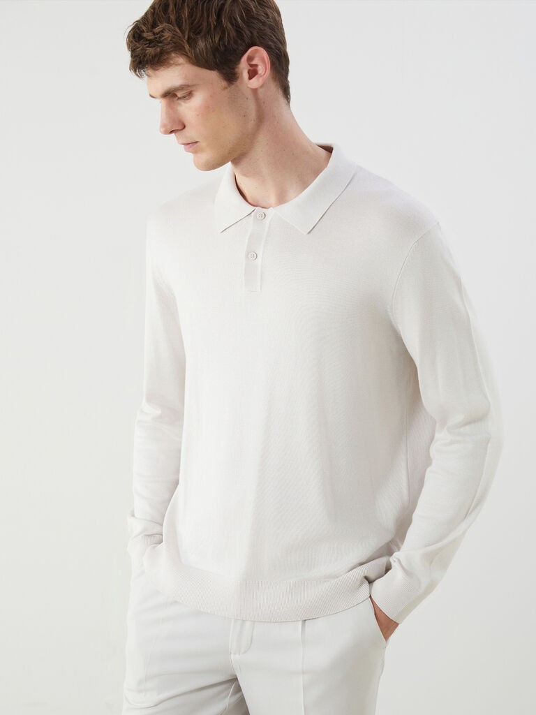 LC Waikiki Muški džemper W55112Z8-YVP, Bež