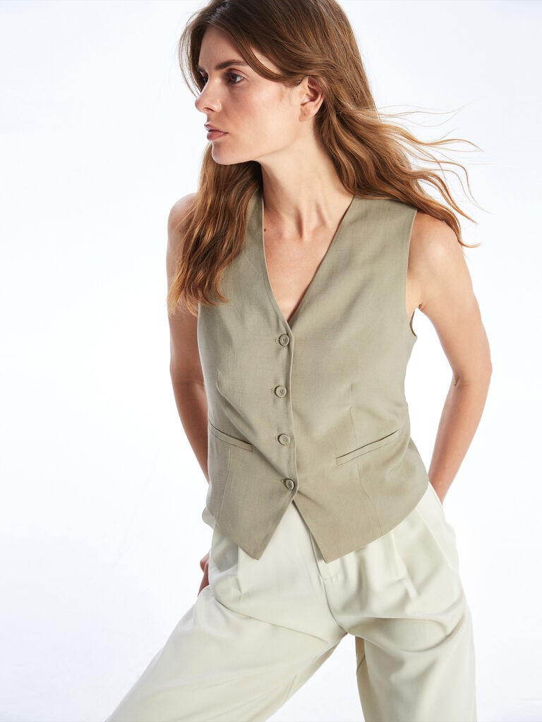 LC Waikiki Ženski prsluk S5BS57Z8-S2E, Bež