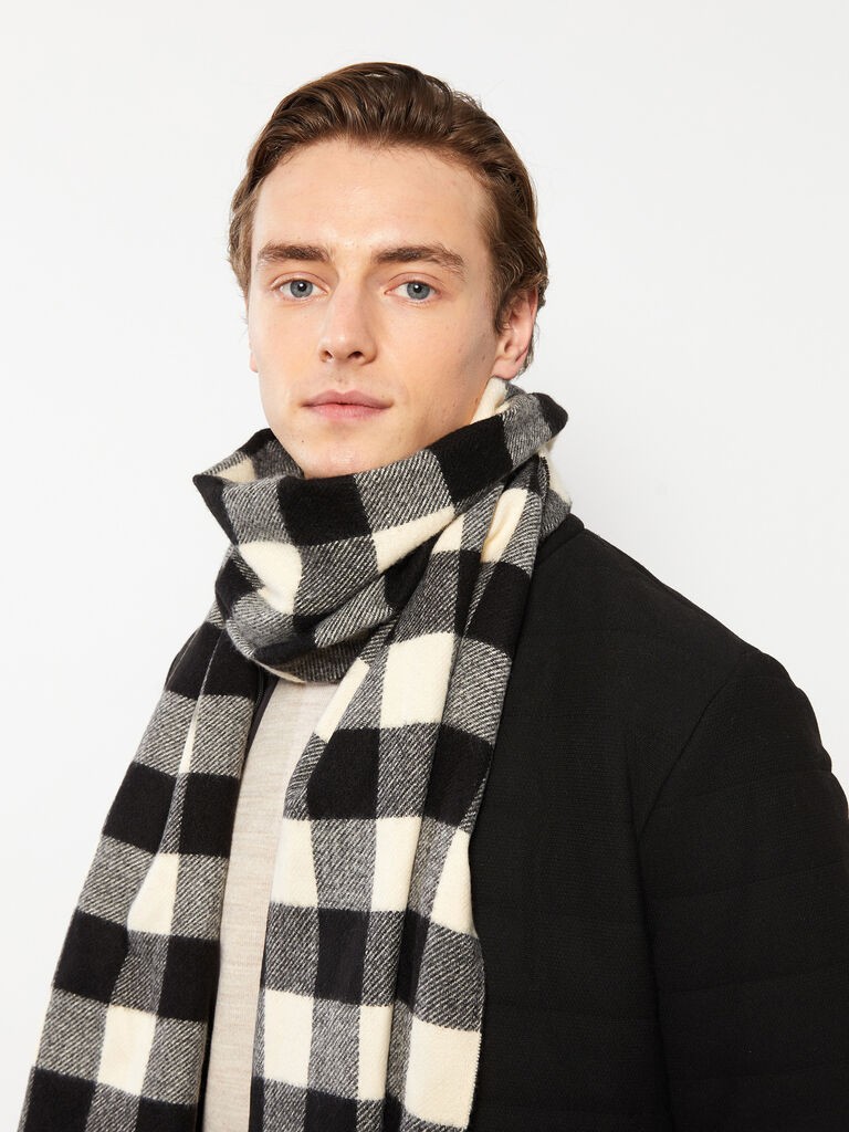 LC Waikiki Muški Šal, W2H809Z8-LKX, Crni