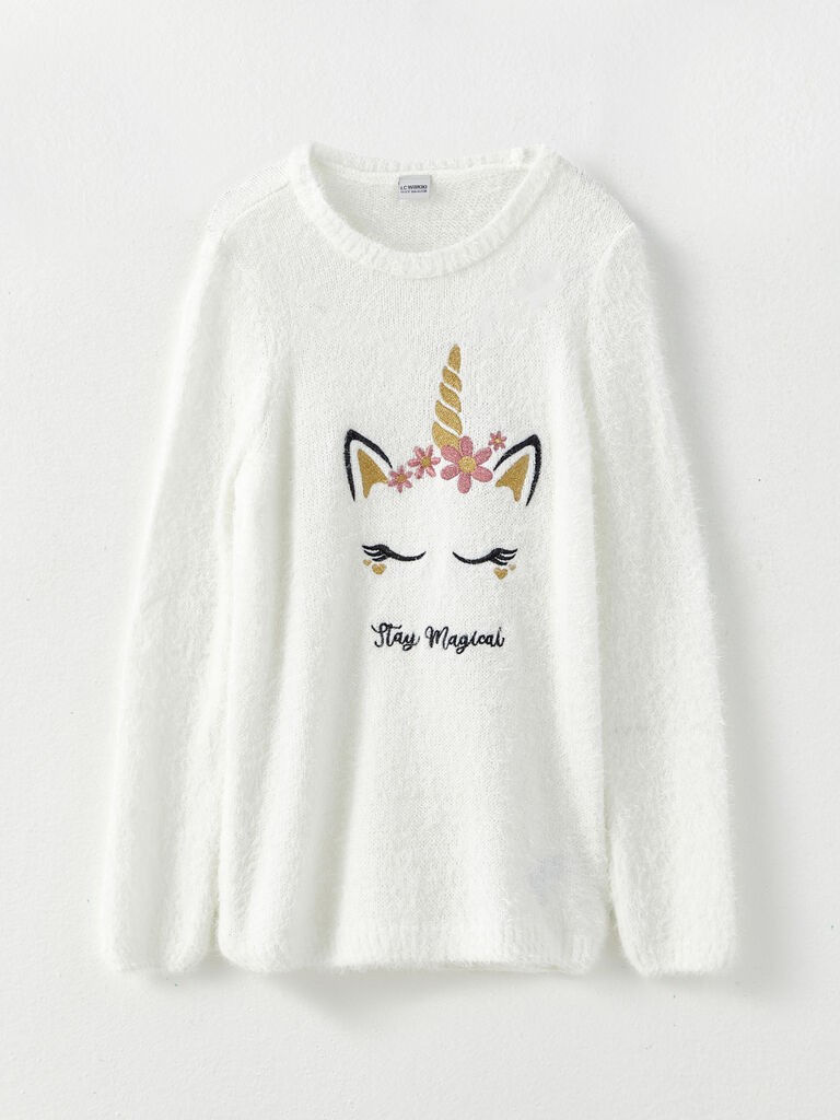 LC Waikiki Džemper za devojčice W2AT66Z4-R9J, Krem